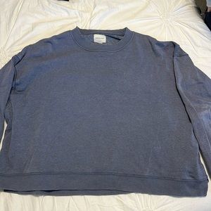 American Eagle Distressed Crewneck - Blue